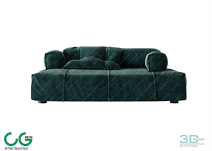 Multi-seat sofa 93 3D Model