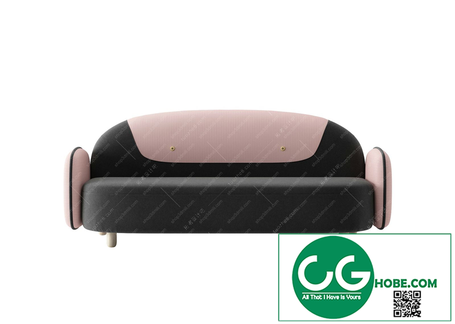 Multi-seat sofa 95 3D Model