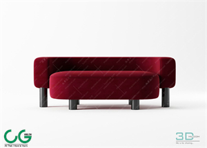 Multi-seat sofa 97 3D Model