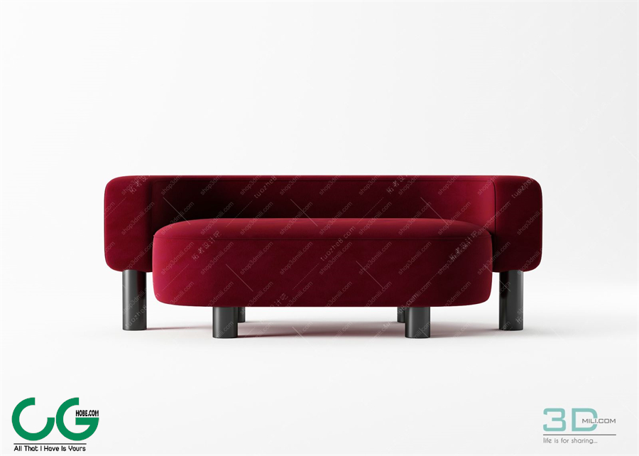 Multi-seat sofa 97 3D Model