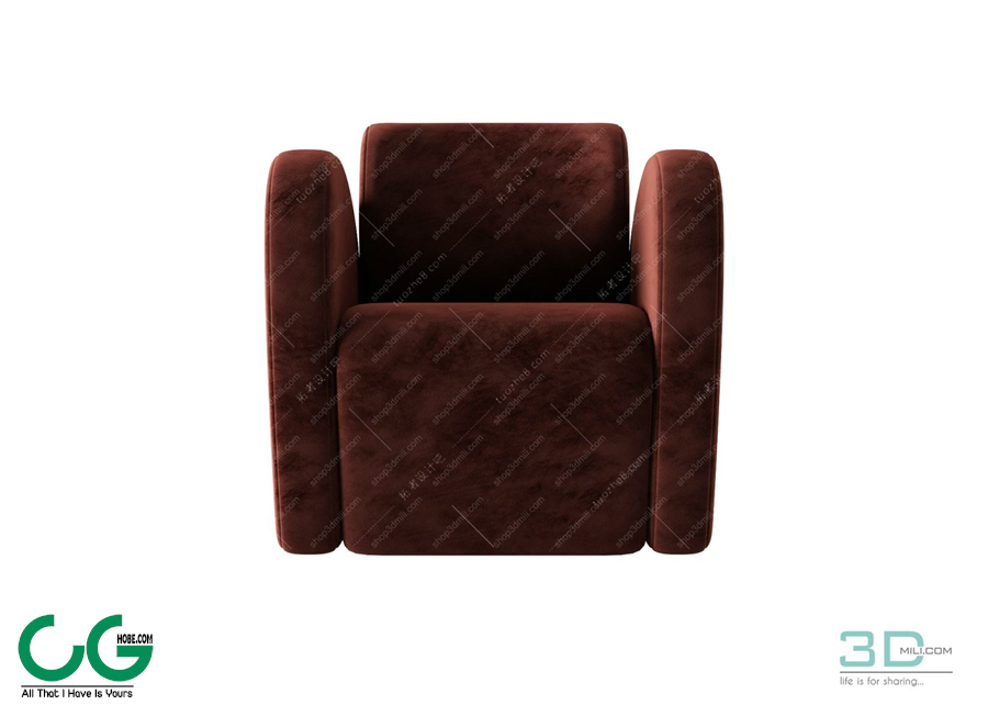 Single sofa 3D 03 Model