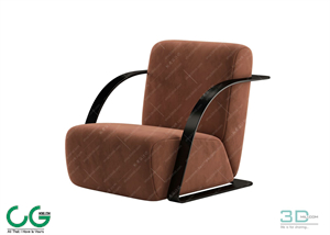 Single sofa 3D 06 Model