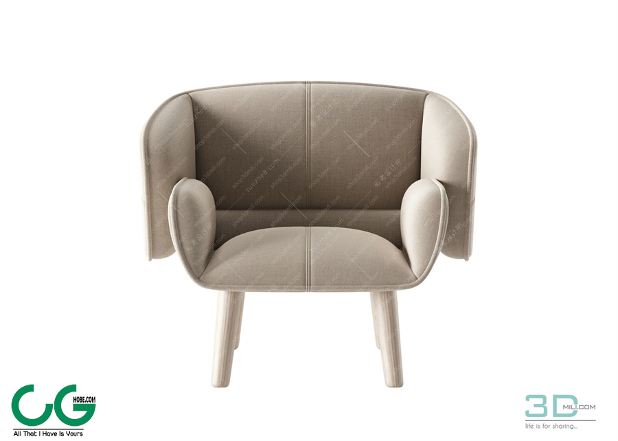 Single sofa 3D 07 Model