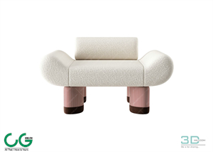Single sofa 3D 12 Model