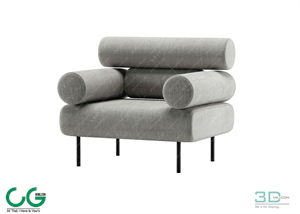 Single sofa 3D 18 Model