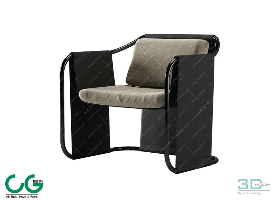 Single sofa 3D 19 Model