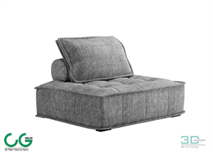 Single sofa 3D 21 Model