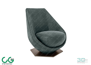 Single sofa 3D 22 Model