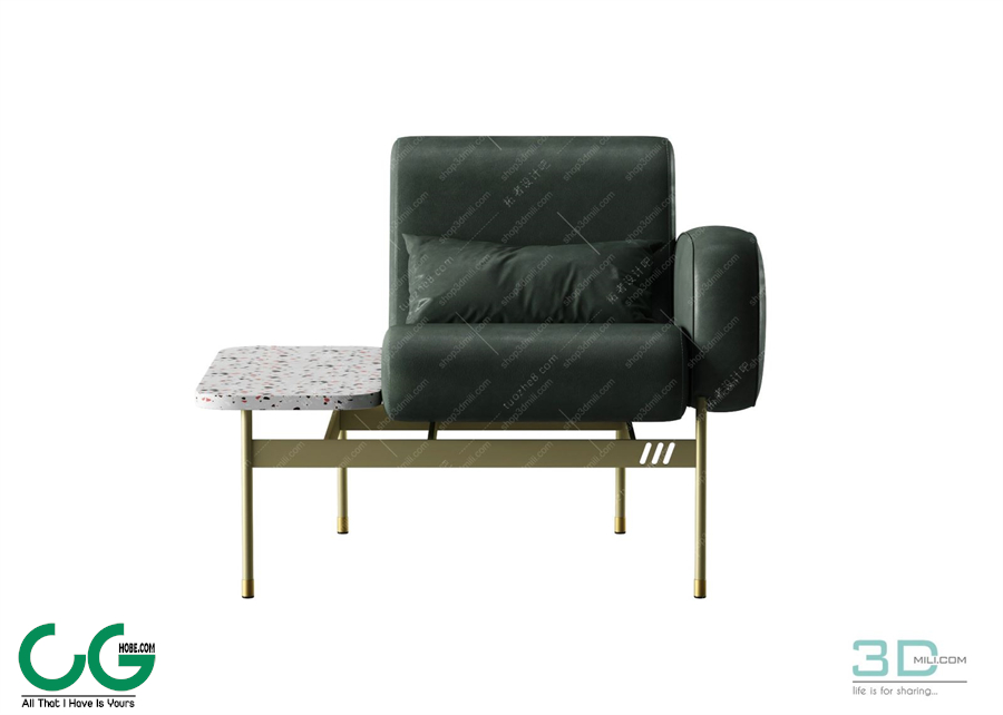 Single sofa 3D 23 Model