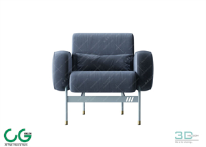 Single sofa 3D 24 Model
