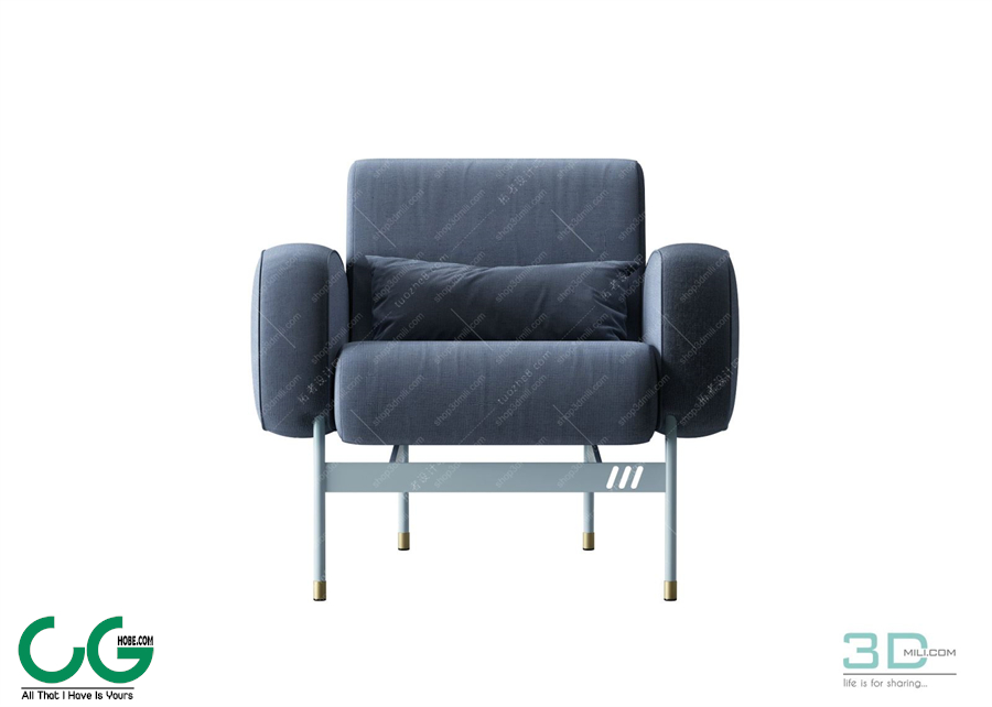 Single sofa 3D 24 Model