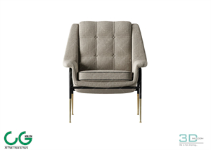 Single sofa 3D 26 Model