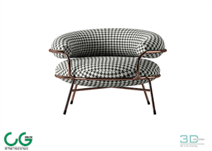 Single sofa 3D 27 Model