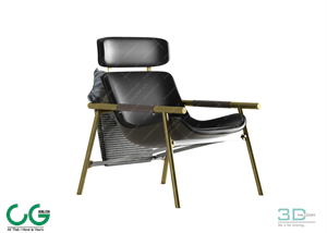Single sofa 3D 32 Model