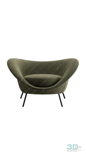 Single sofa 3D 42 Model
