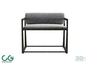 Single sofa 3D 44 Model