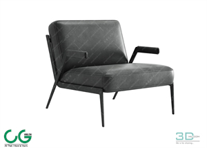 Single sofa 3D 47 Model
