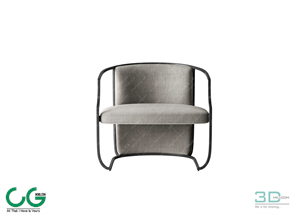 Single sofa 3D 48 Model