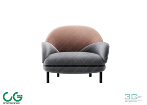 Single sofa 3D 52 Model