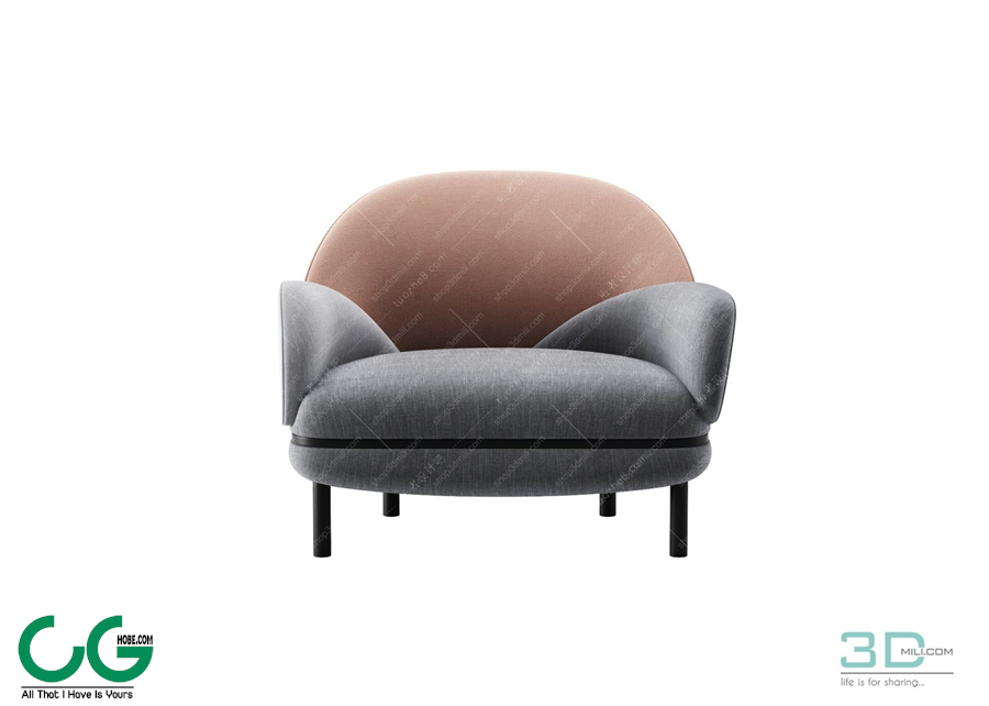 Single sofa 3D 52 Model
