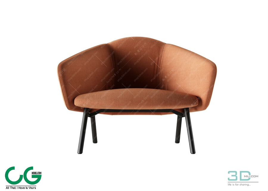 Single sofa 3D 54 Model