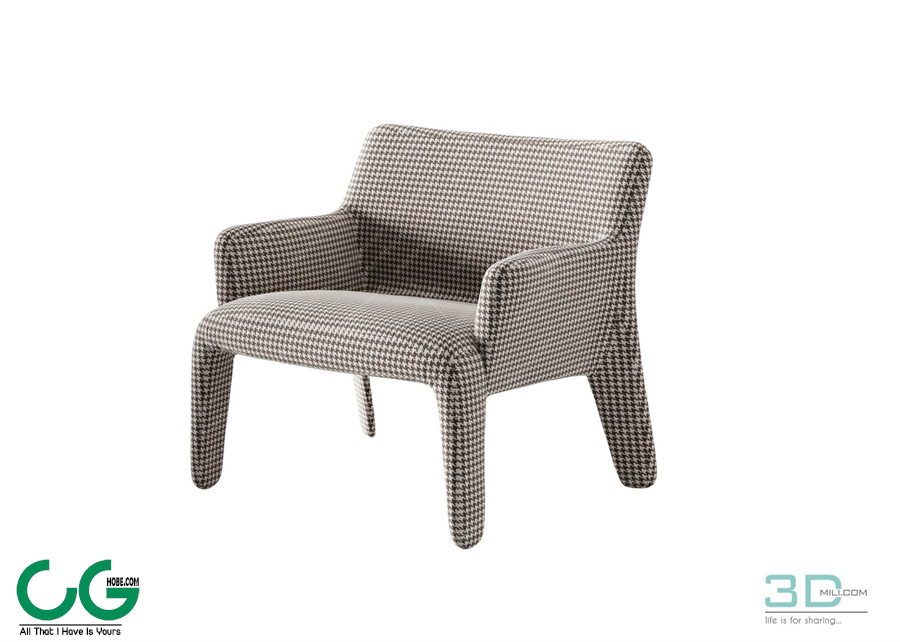 Single sofa 3D 55 Model