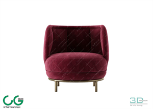 Single sofa 3D 58 Model