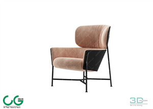 Single sofa 3D 59 Model