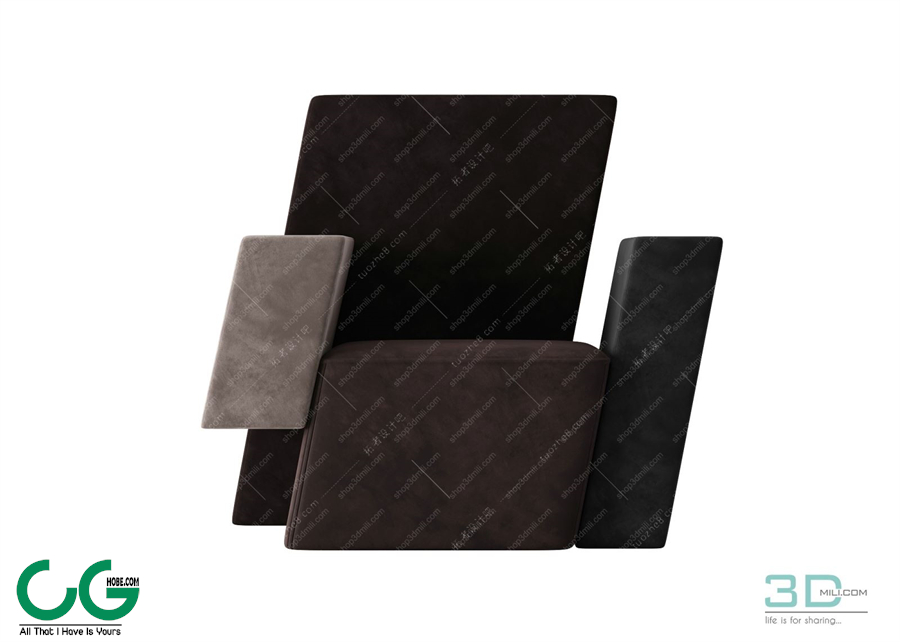 Single sofa 3D 62 Model