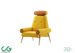 Single sofa 3D 65 Model