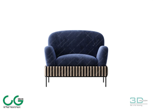 Single sofa 3D 67 Model
