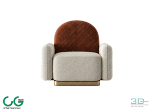 Single sofa 3D 68 Model
