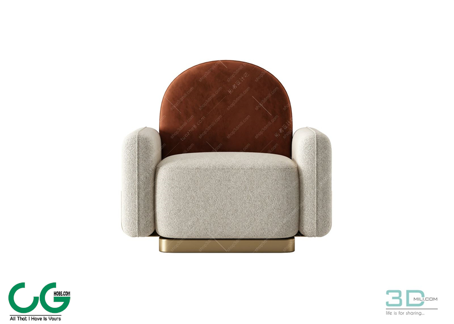 Single sofa 3D 68 Model