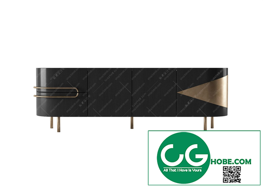 TV cabinet shelf 14 3dsmax File