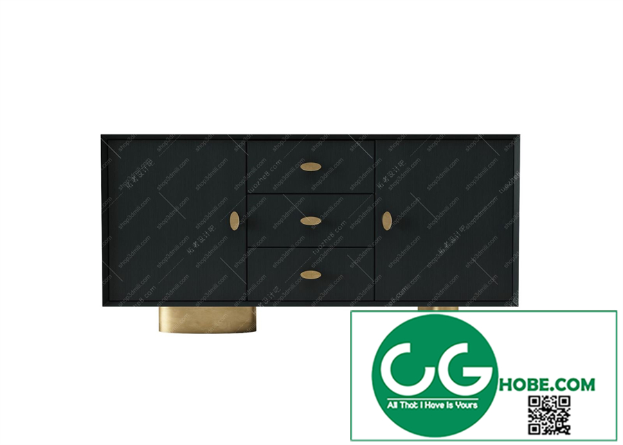 TV cabinet shelf 17 3dsmax File