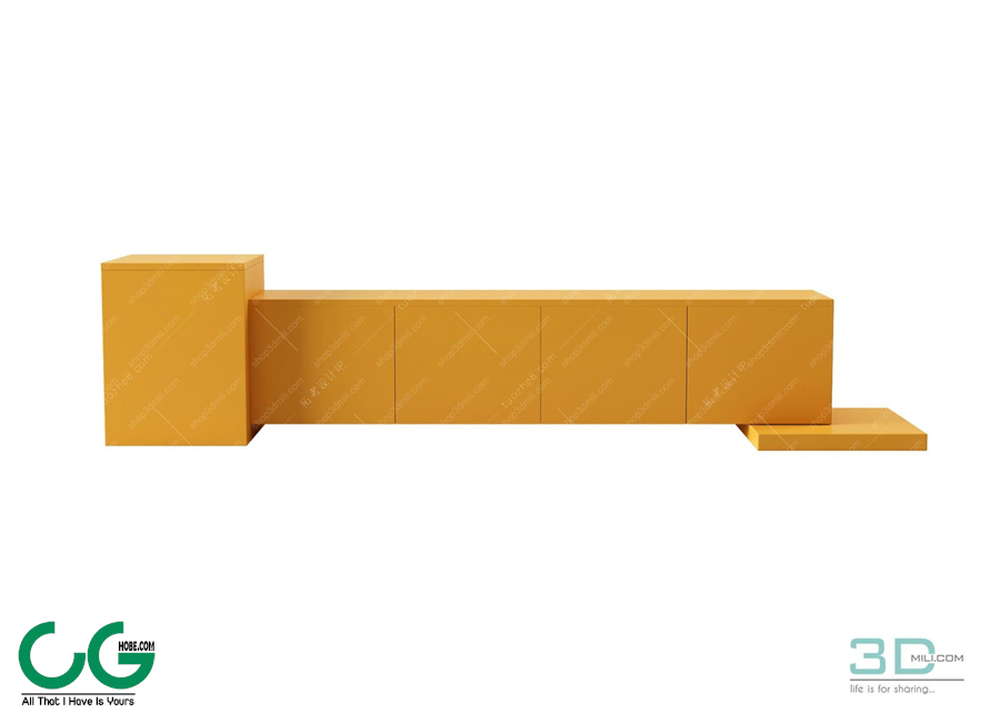 TV cabinet shelf 20 3dsmax File
