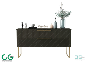 TV cabinet shelf 27 3dsmax File