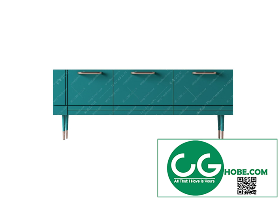 TV cabinet shelf 45 3dsmax File