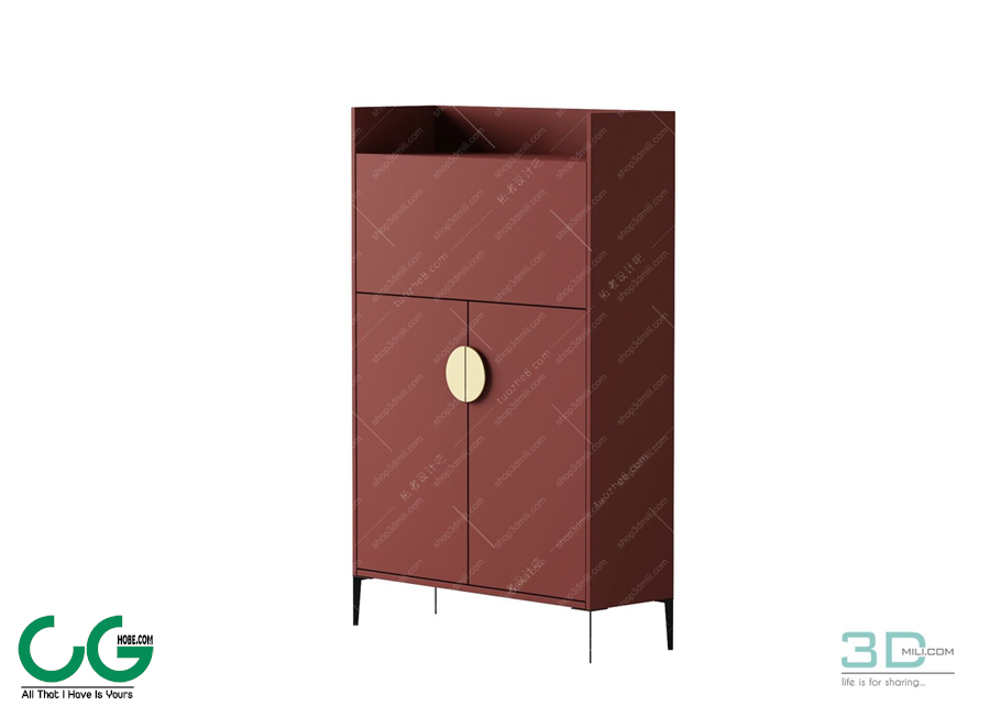 TV cabinet shelf 64 3dsmax File