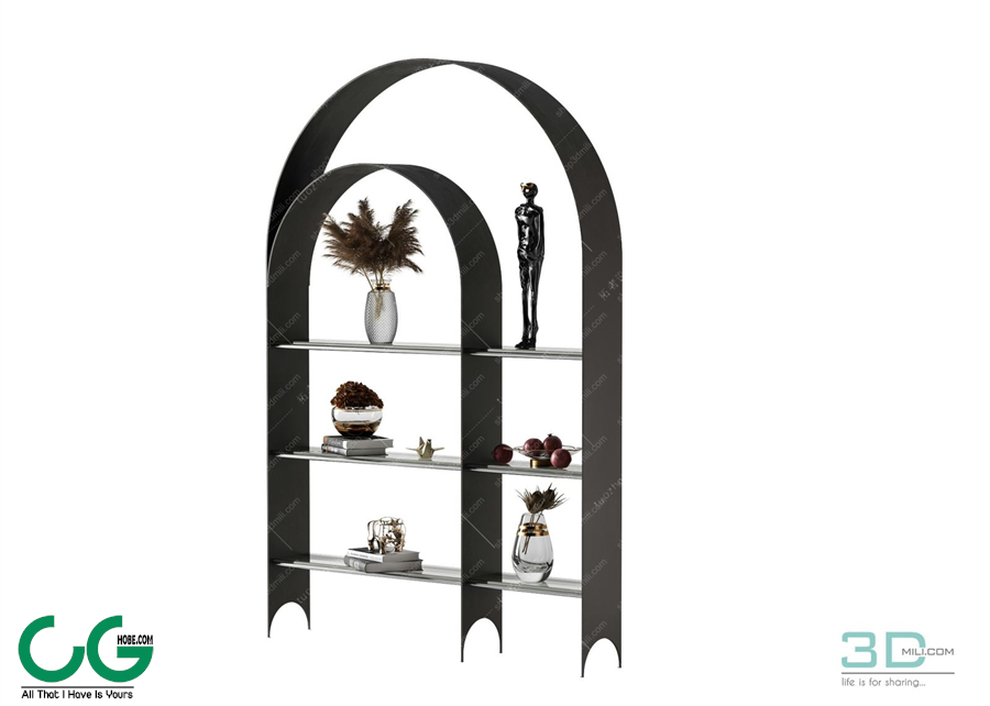 TV cabinet shelf 75 3dsmax File