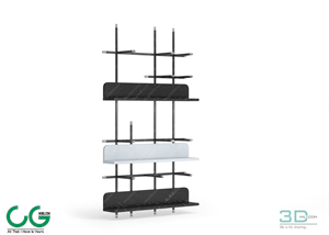 TV cabinet shelf 82 3dsmax File