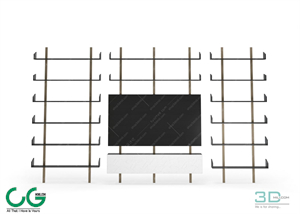 TV cabinet shelf 84 3dsmax File