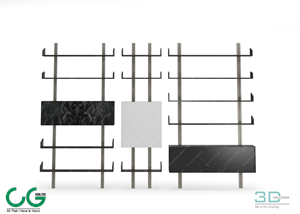 TV cabinet shelf 85 3dsmax File