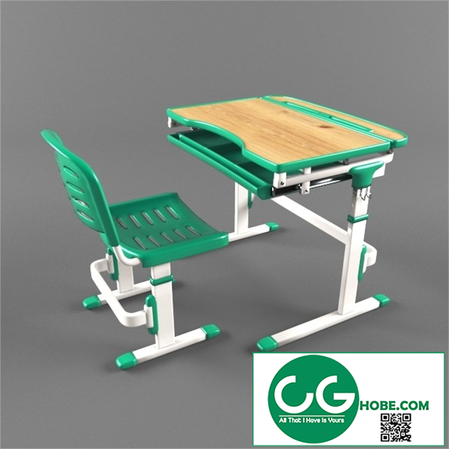Adjustable desk and chair for children FunDesk Sorriso