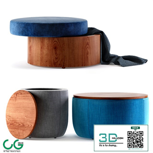 West Elm Storage Ottomans