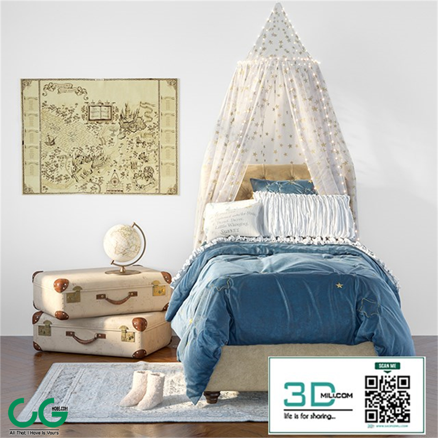 Chesterfield Upholstered Bed by Pottery Barn