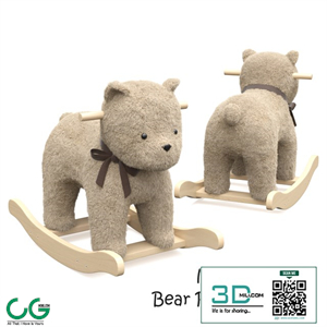 Bear plush rocker