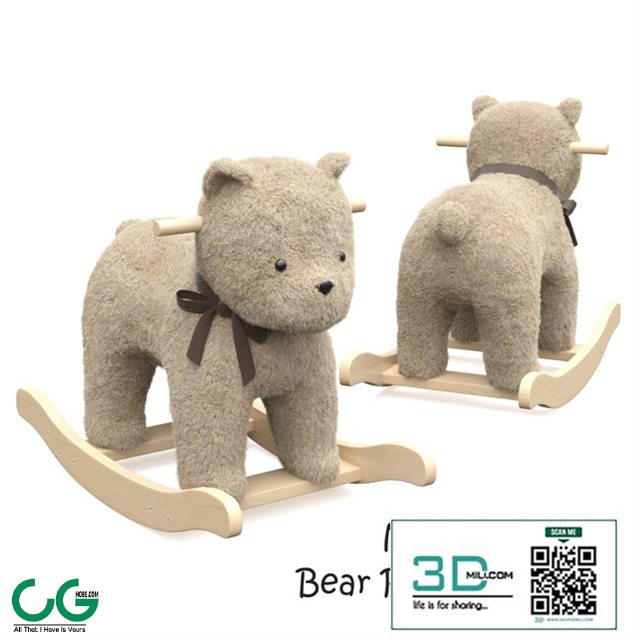 Bear plush rocker