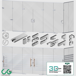 Glass partitions and doors