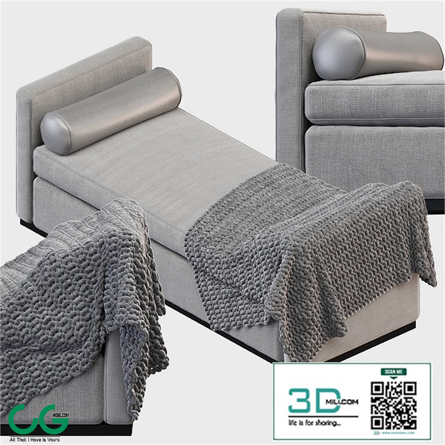 Bench The Sofa and Chair Company Escher Daybed